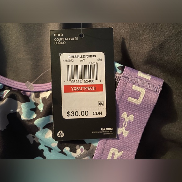 Girls extra small (YXS) Sport Top (bra) youth extra small - Picture 3 of 4